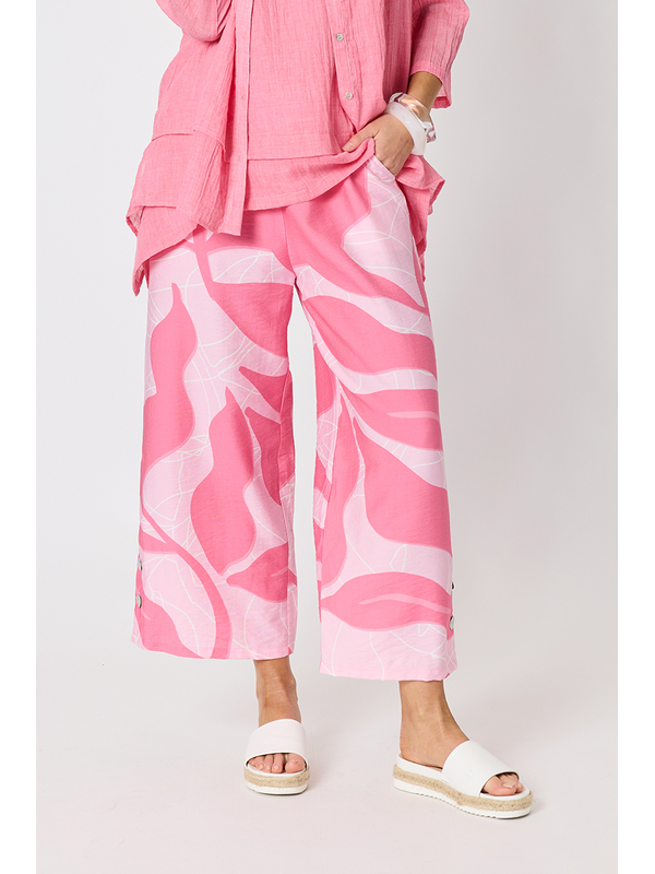 Clarity Bay Leaf Print Pant