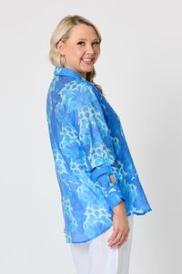 Gordon Smith Blue Lagoon Print Shirt