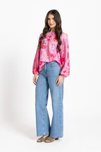 Leila + Luca Magenta Magic Reliable Top