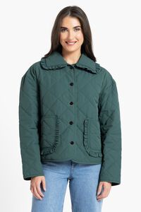 Leila + Luca Moss Frilled Jacket