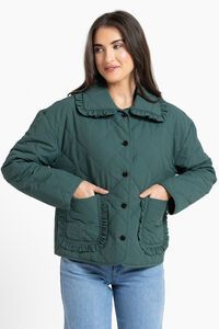 Leila + Luca Moss Frilled Jacket