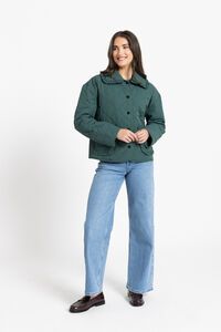 Leila + Luca Moss Frilled Jacket