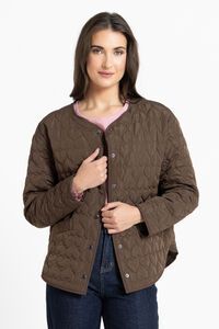 Seeking Lola Choc Heart Montreal Quilted Jacket