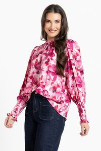 Seeking Lola Blossom Smudge Byron Blouse