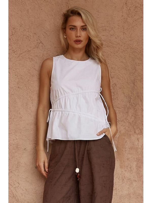 Sass Elin Gathered Tie Top