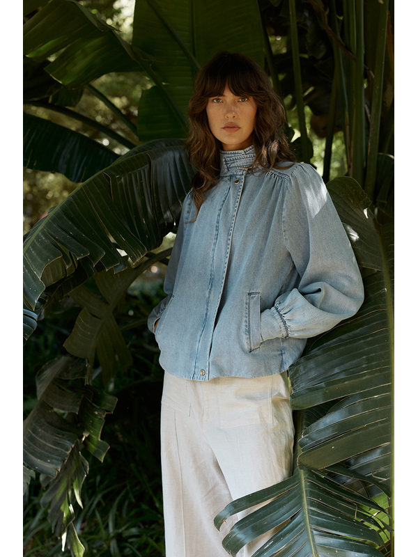 Fate + Becker Lila Denim Bubble Jacket