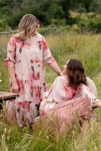 Deeanne Hobbs Cascade Dress Rose