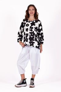 Deeanne Hobbs Max Inkblot Floral Noir Sweatshirt 