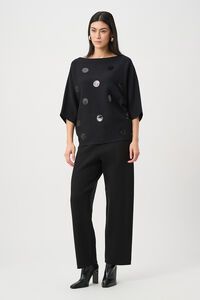 Joseph Ribkoff Boxy Embroidered Sweater