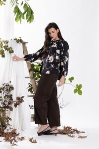 Leila + Luca Ink Bloom Lorenza Blouse