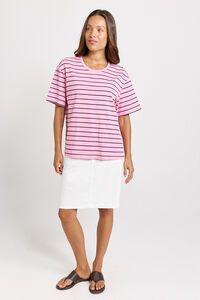 Betty Basics Relax Stripe Boxy Tee