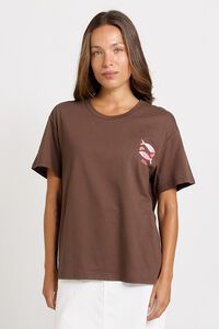 Betty Basics Relax Pescado Print Boxy Tee