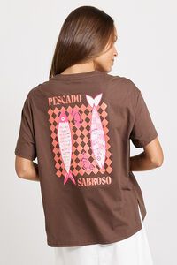 Betty Basics Relax Pescado Print Boxy Tee