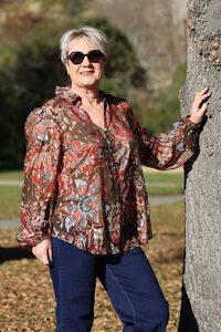Fria The Label Batik Floral Blouse
