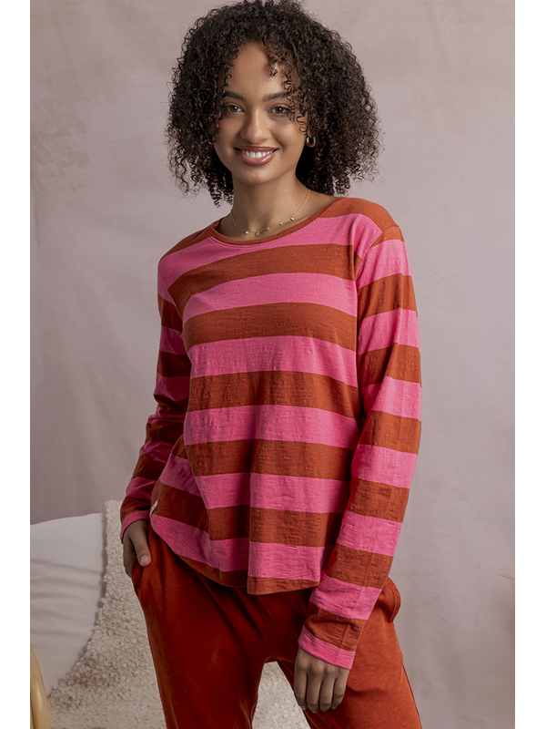 Elm Spritz Stripe LS Tee