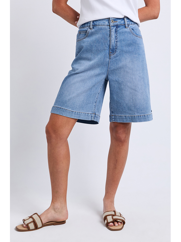 Elm Birdie Long Denim Short