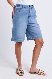 Elm Birdie Long Denim Short