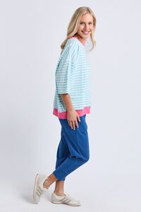 Elm Mazie Stripe Ringer Sweat