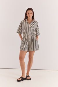 Sass Ingrid Tie Waist Playsuit
