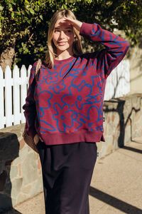 Elm Freedom Floral Crew