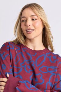 Elm Freedom Floral Crew