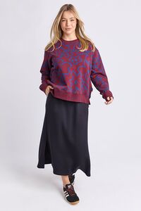 Elm Freedom Floral Crew