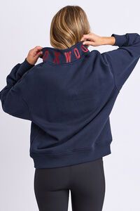 Foxwood College Contrast Zip Crew