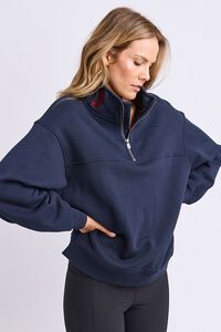 Foxwood College Contrast Zip Crew