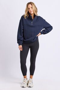 Foxwood College Contrast Zip Crew