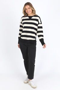 Foxwood Striped Delilah Crew