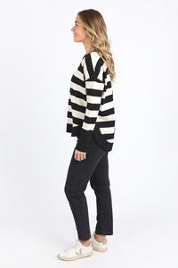Foxwood Striped Delilah Crew