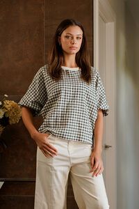 Et Alia Aroha Pine Check Top