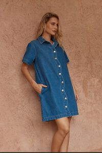 Sass Pepe Wave Denim Dress