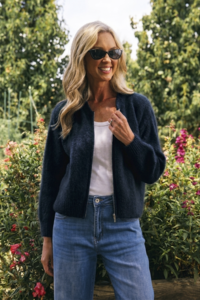 Italian Star Luxe Mohair Bomber