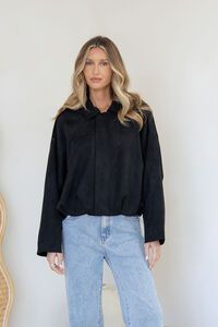 Smaibulun Yuzu Suede Bomber Jacket