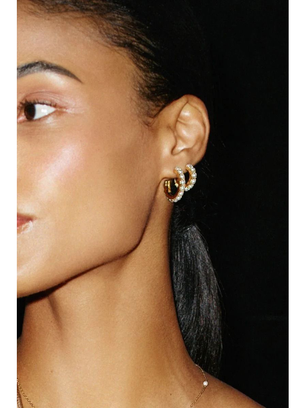 Edblad Lilo Hoops Large Gold Earrings