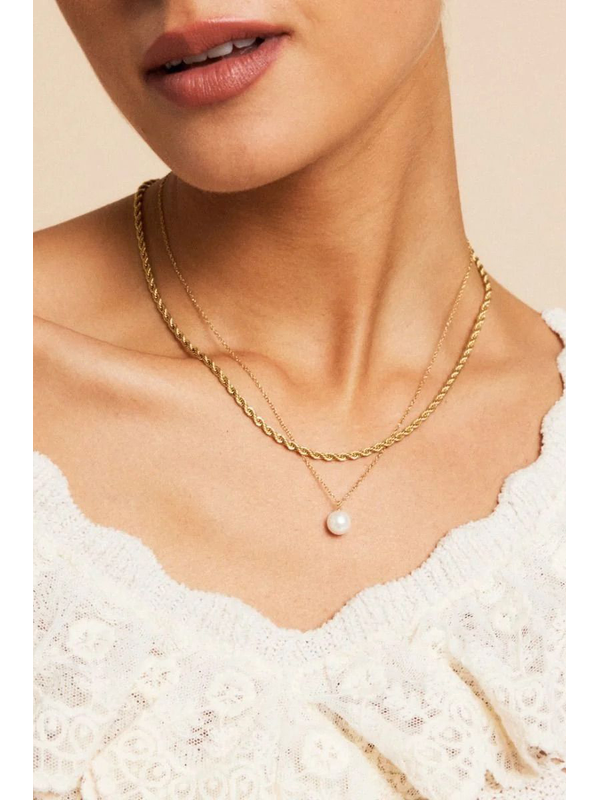 Edblad Rope Chain Gold Necklace