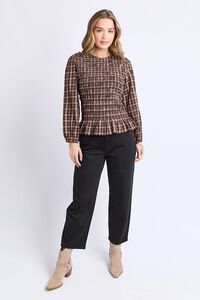 Foxwood Coco Check Top