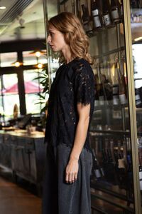 Amaya Helen T-Shirt Lace Black 