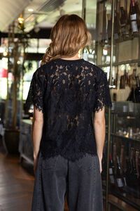 Amaya Helen T-Shirt Lace Black 