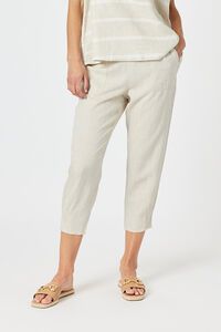 Gordon Smith Sarah Jersey Waist Linen Pant 