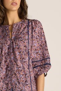 Fate + Becker Alaia Print Lace Blouse