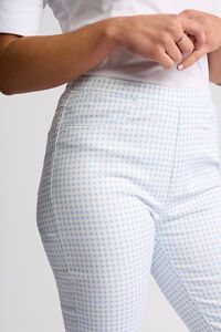 Vassalli Sierra 7/8 Slim Denim Pull On Pant - Gingham