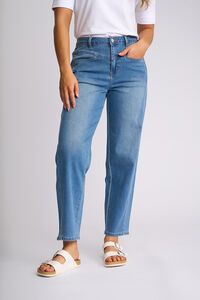 Vassalli Apollo Barrel Ankle Grazer Jean - Vintage Denim