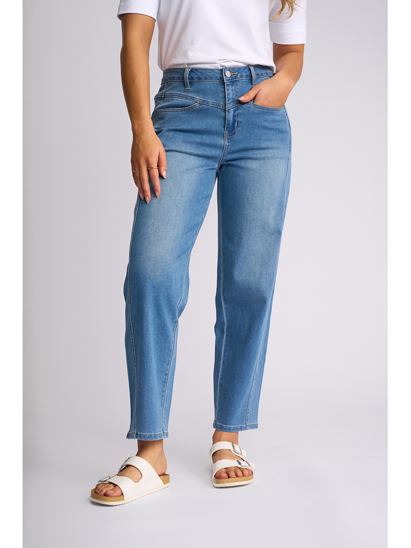 Vassalli Apollo Barrel Ankle Grazer Jean - Vintage Denim