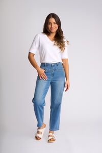 Vassalli Apollo Barrel Ankle Grazer Jean - Vintage Denim