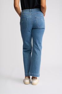 Vassalli Villa Straight Ankle Grazer Jean - Blue Hue