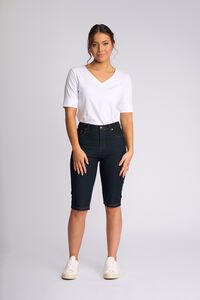 Vassalli Alfa Slim Contrast Stitch Denim Short