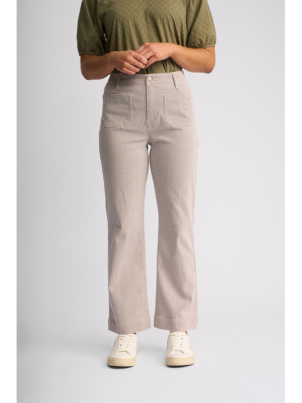 Vassalli Daily Stripe Straight Ankle Grazer Jean