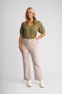 Vassalli Daily Stripe Straight Ankle Grazer Jean